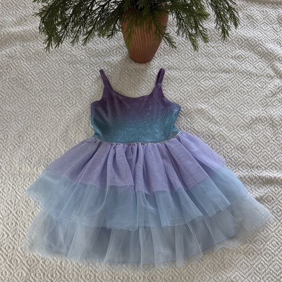 (Sold)Cat & Jack Purple and Blue Tulle Kids Dress Size 4/5 - Picture 1 of 6